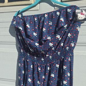 Hello Kitty Navy Strapless Jumpsuit